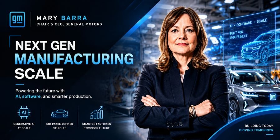 Mary Barra GM Next Gen Manufacturing Scale
